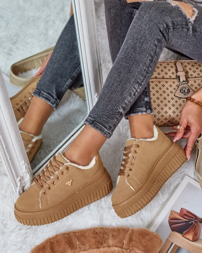 Royalfashion Adidași de damă încălțați cu blană Noxu