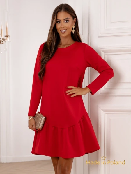 Rochie mini de damă cu volan