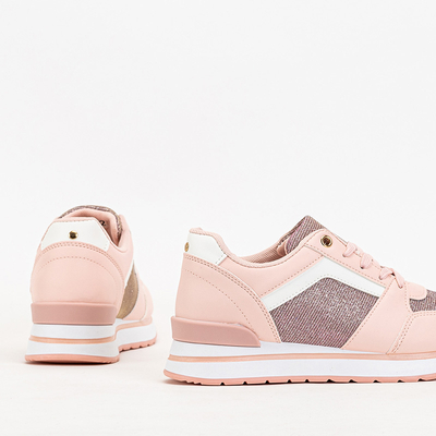 Pantofi sport de damă roz cu sclipici Berilan - Încălțăminte