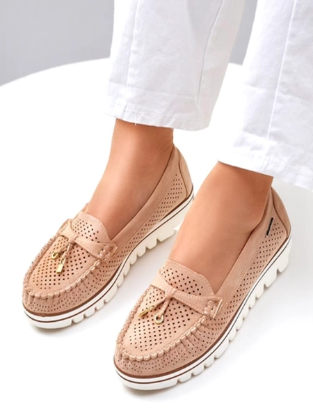 Royalfashion Loafers perforate pentru femei Elissas