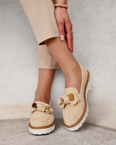 Royalfashion Mocasini de damă cu fundiță Ezizer