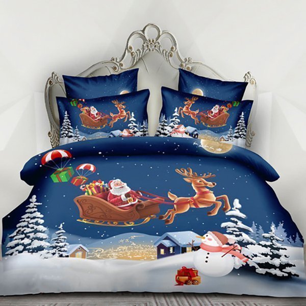 Lenjerie de pat de Craciun 140x200 - Lenjerie de pat