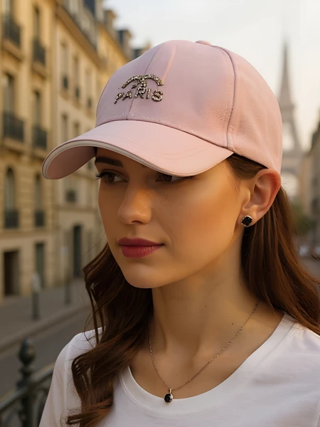 Royalfashion Șapcă cu pietre strălucitoare Paris Glam
