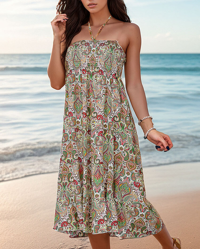 Royalfashion Rochie midi de damă cu imprimeu