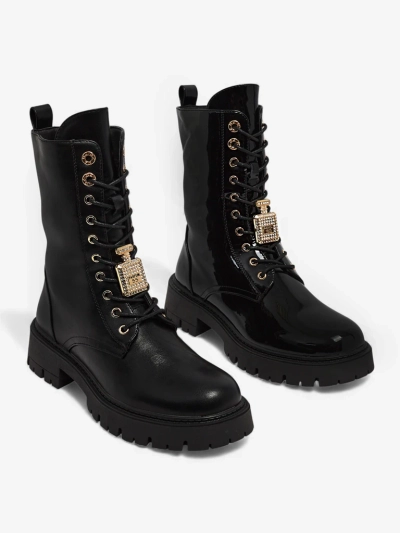 Botine Dama Luna Negre Piele Elegante de Toamna