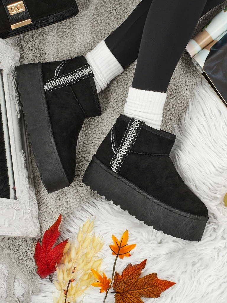 Cizme scurte de damă tip snowboots Althea