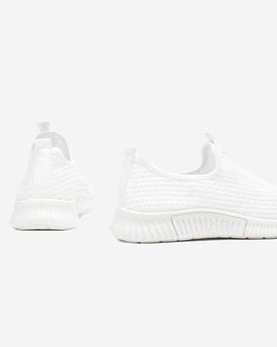 Tenisi slip-on dama albi Banila - Incaltaminte