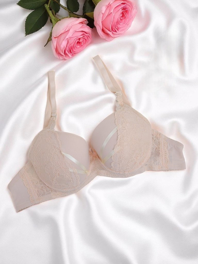 Royalfashion Sutien damă cu burete, dantelat, Bra Bella