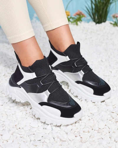Adidași sport de damă albi și negri Ziragga- Footwear