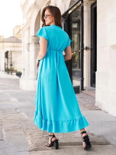 Rochie midi Royalfashion pentru femei cu tiv asimetric