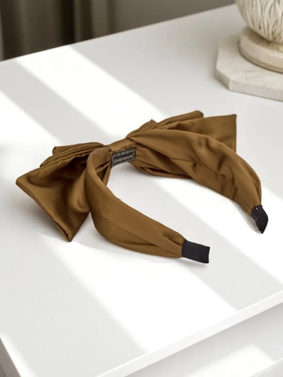 Royalfashion Bentita din satin cu fundiță Celine