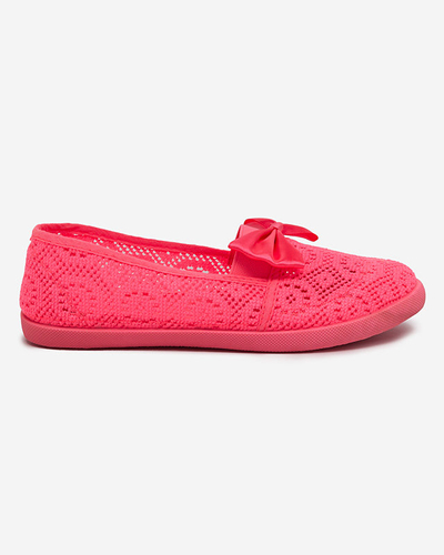 Adidași pentru fete cu fundă roz neon Osmo - Încălțăminte