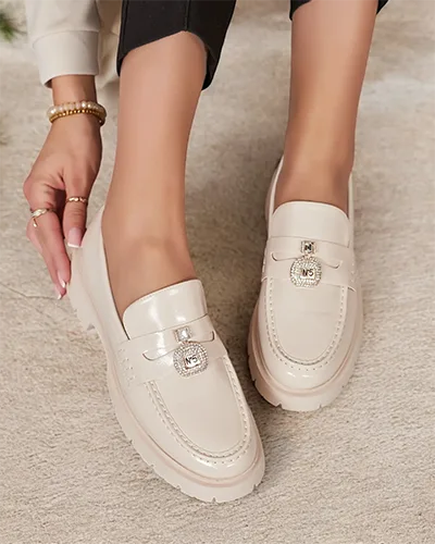 Royalfashion Mocasini lăcuiți pentru femei Bemies