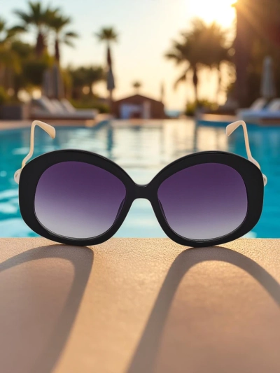 Royalfashion Ochelari de soare cu brațe decorative Glam Shine