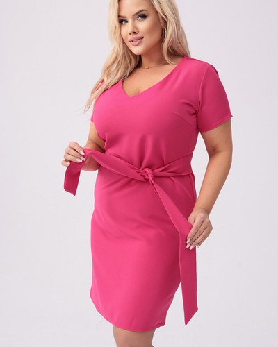 Royalfashion Rochie din stofă pentru femei PLUS SIZE