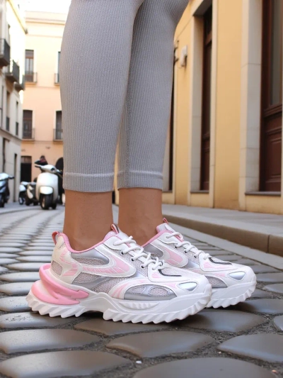 Royalfashion Sneakers din patent pentru femei Leysi
