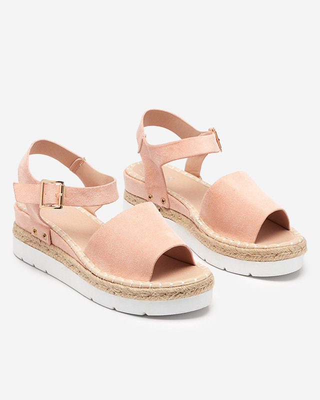 OUTLET Sandale roz dama pe pană Setovia - Încălțăminte