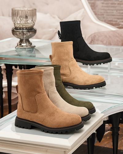 Royalfashion Cizme Gebimma pentru femei din eco-suede