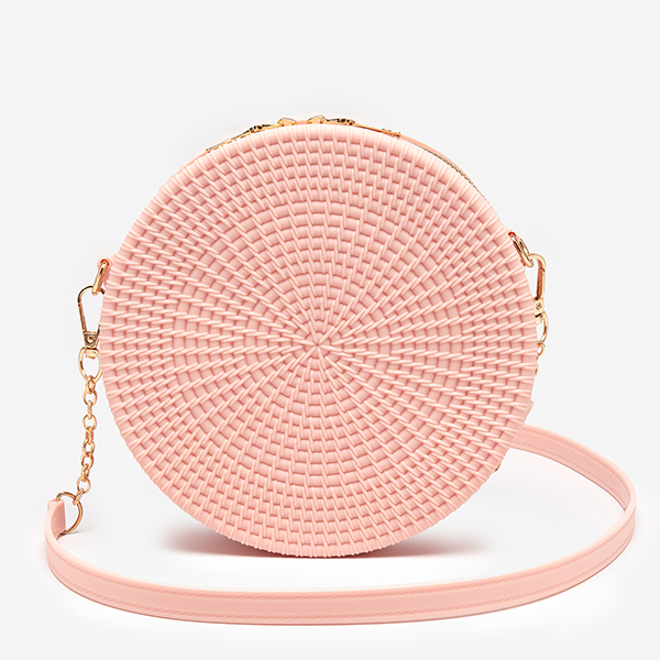 Geanta de dama roz deschis cu embosare - Accesorii