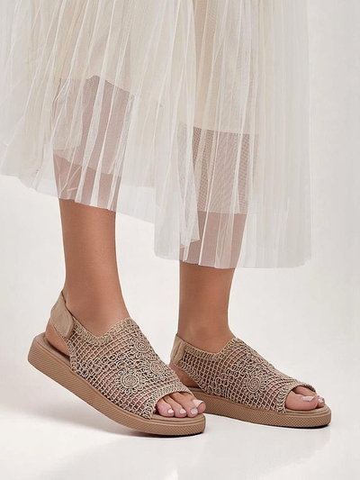 Royalfashion sandale decupate Levay pentru femei, cu partea superioară