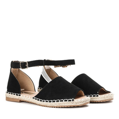 Espadrile negre cu croială Royal - Încălțăminte