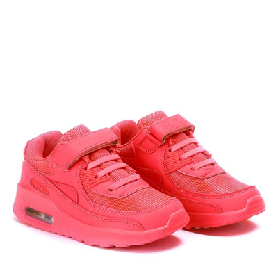 Neonowe różowe dziecięce buty sportowe Narcisa - Obuwie