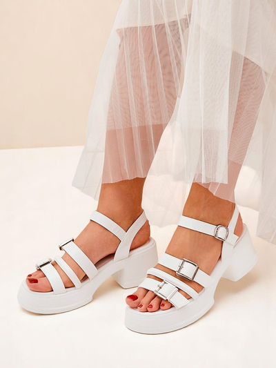 Royalfashion Sandale pentru femei cu toc mic Otteze
