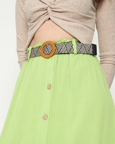 Fusta midi verde de dama - Imbracaminte