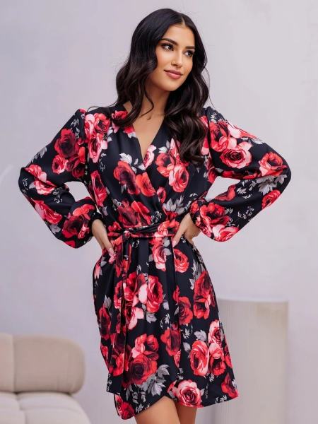 Rochie de lungime la genunchi Royalfashion pentru femei cu imprimeu floral