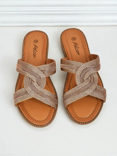 Royalfashion Babes Klapki Braided Woven Breeze