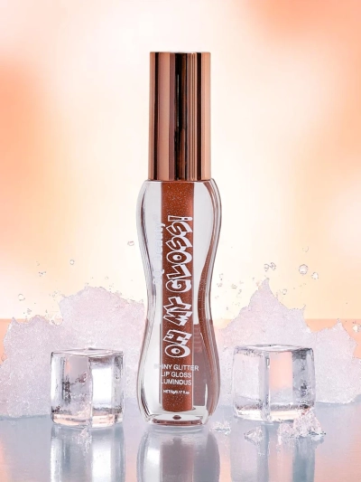 Luciu de buze cu sclipici în nuanța Fluffy RoseWood