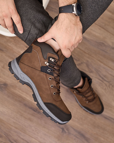 Royalfashion Trapperi de bărbați maro închis Nokuki