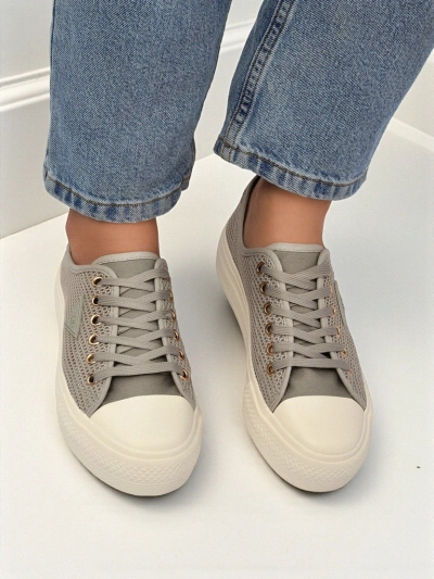 Tenis di Dama Callista Mesh Light Grey – konbinensia i estilo pa zomer i herfst