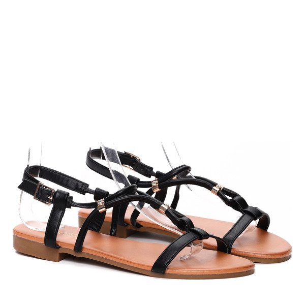 Czarne sandały - Obuwie