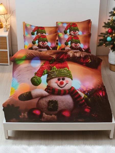 Royalfashion Lenjerie de pat de Crăciun 160x200 set 3 PIESE