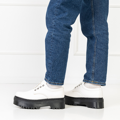 OUTLET Pantofi pentru dama alb mat Diozzy - Incaltaminte