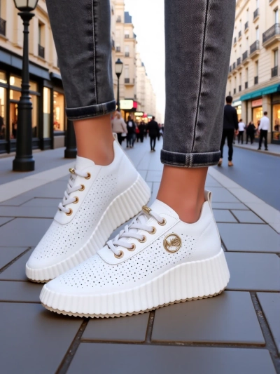 Royalfashion Adidași sport perforați pentru femei Jovenes