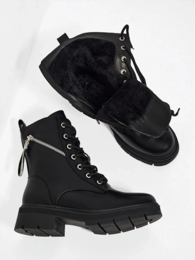 Botine Dama Venus Negre Piele Elegante de Toamnă