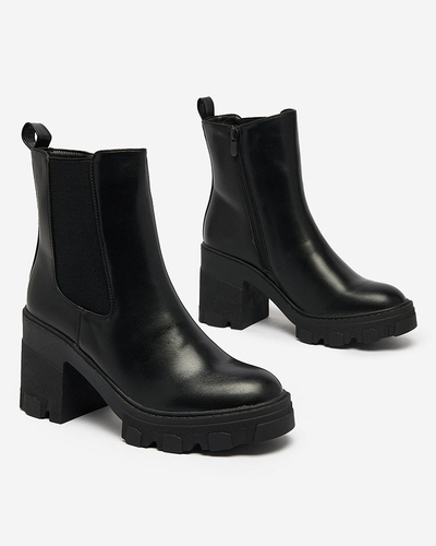 Royalfashion Cizme stiletto negre pentru femei Atherta