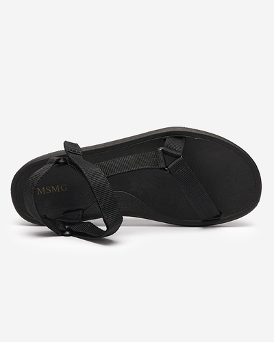 Sandale sport pentru femei cu etichete negre - încălțăminte