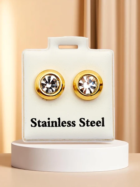 Royalfashion Cercei cu clips pentru femei cu zirconiu cubic