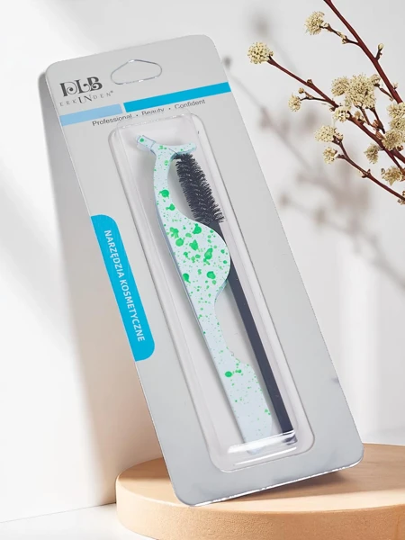 Set de stilizare a genelor - pensetă pentru gene false și perie