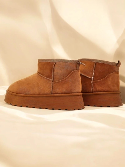 Royalfashion Încălțăminte scurtă asemănătoare cu cizmele de zăpadă pentru femei Fortesse