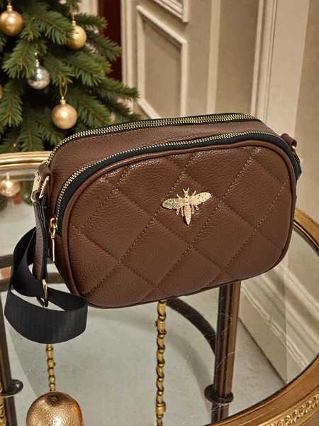 Geantă mică de damă matlasată din piele ecologică Connere