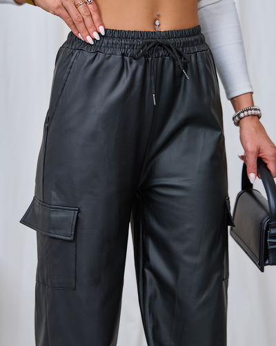 Royalfashion Pantaloni de luptă pentru femei, în negru