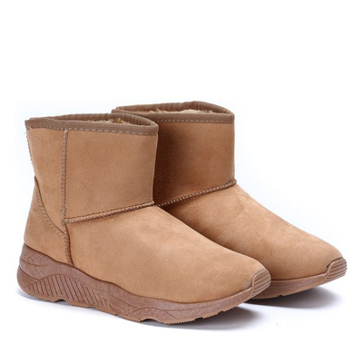 Brązowe śniegowce Larisa - Obuwie