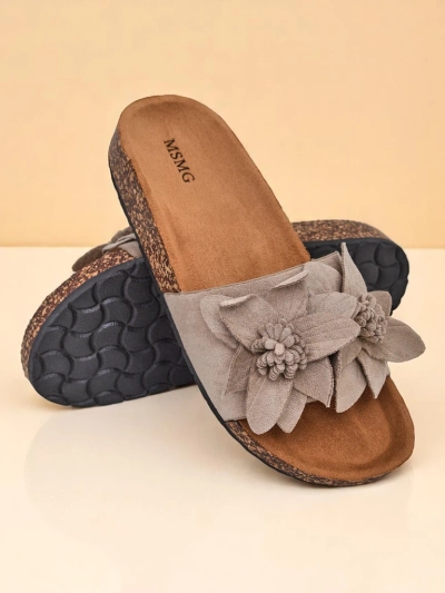 Papuci de plajă Royalfashion pentru femei cu flori Foules