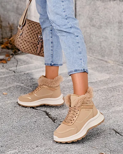 Royalfashion Adidași de damă încălțați cu blană Mofell