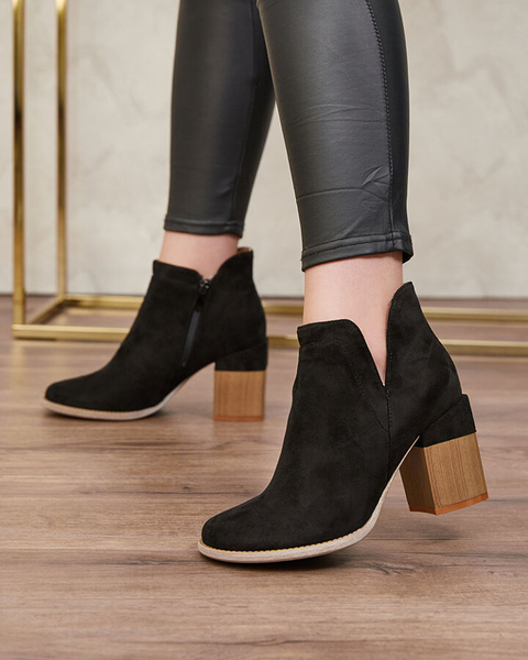 Royalfashion Cizme stiletto Ricteas negre pentru femei