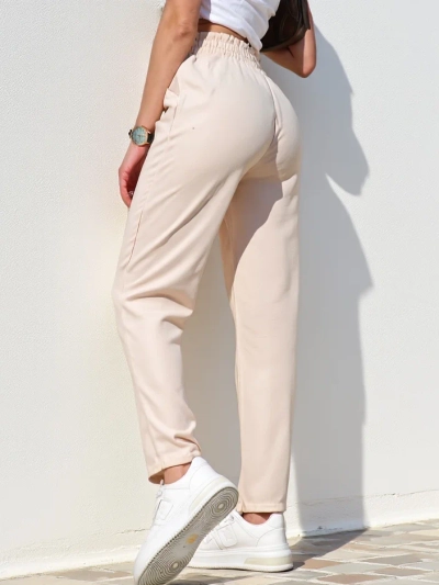 Pantaloni din țesătură simpli pentru femei Royalfashion